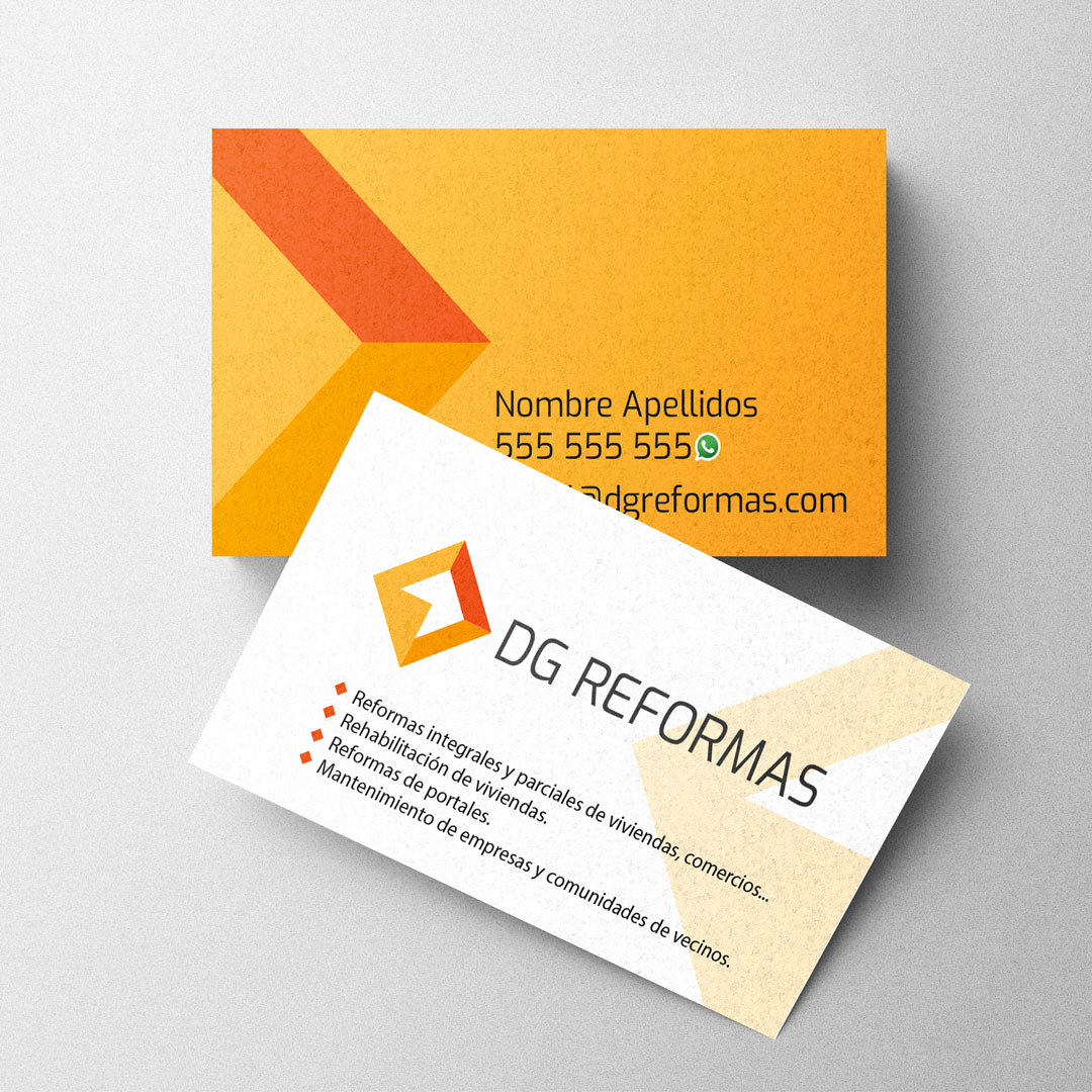 Logotipo para DG Reformas - Protocolo 66 - Diseño Grafico en Pamplona