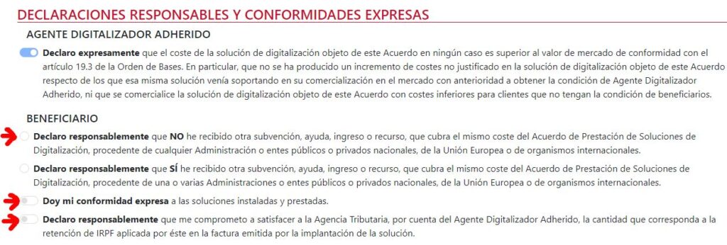 Cómo firmar una justificación del Kit Digital