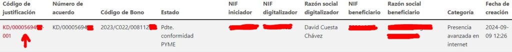Cómo firmar una justificación del Kit Digital
