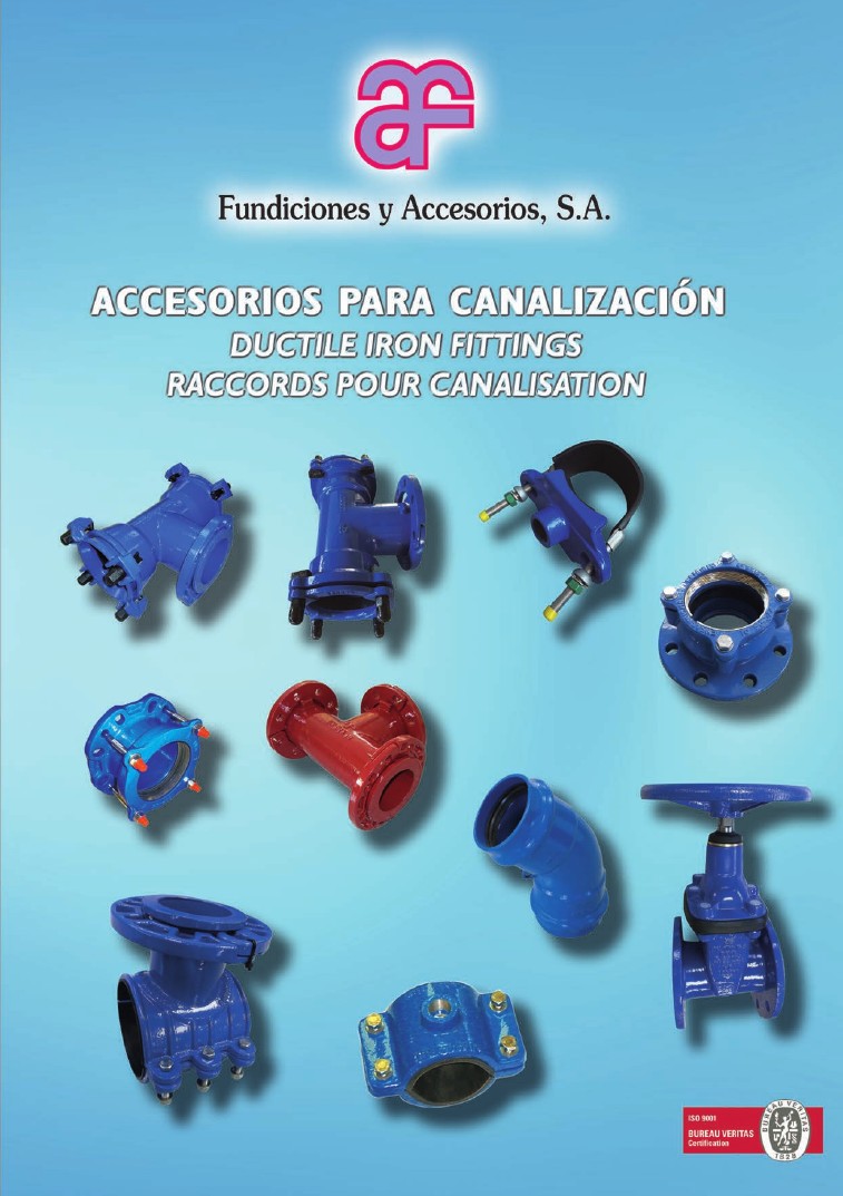 Portada del catálogo de Fundiciones y Accesorios actualizado y producido por nuestro equipo en 2025