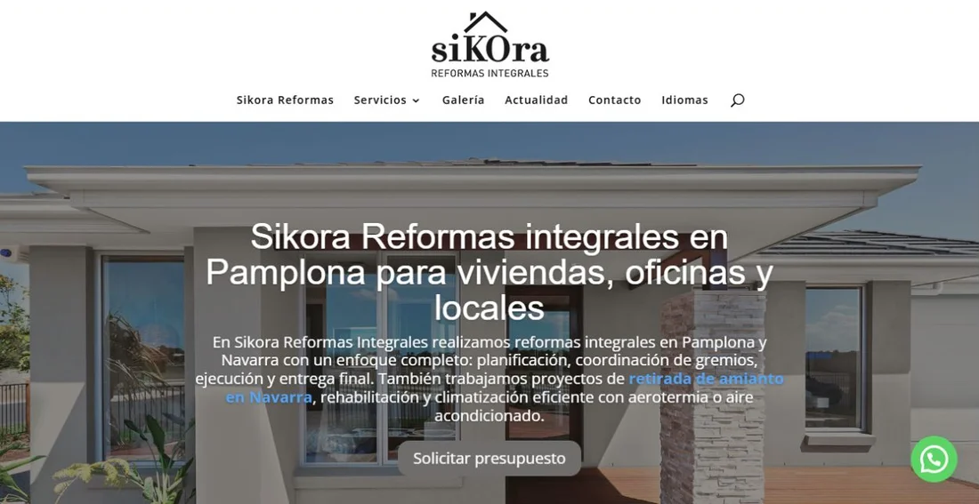 Web de Sikora Reformas